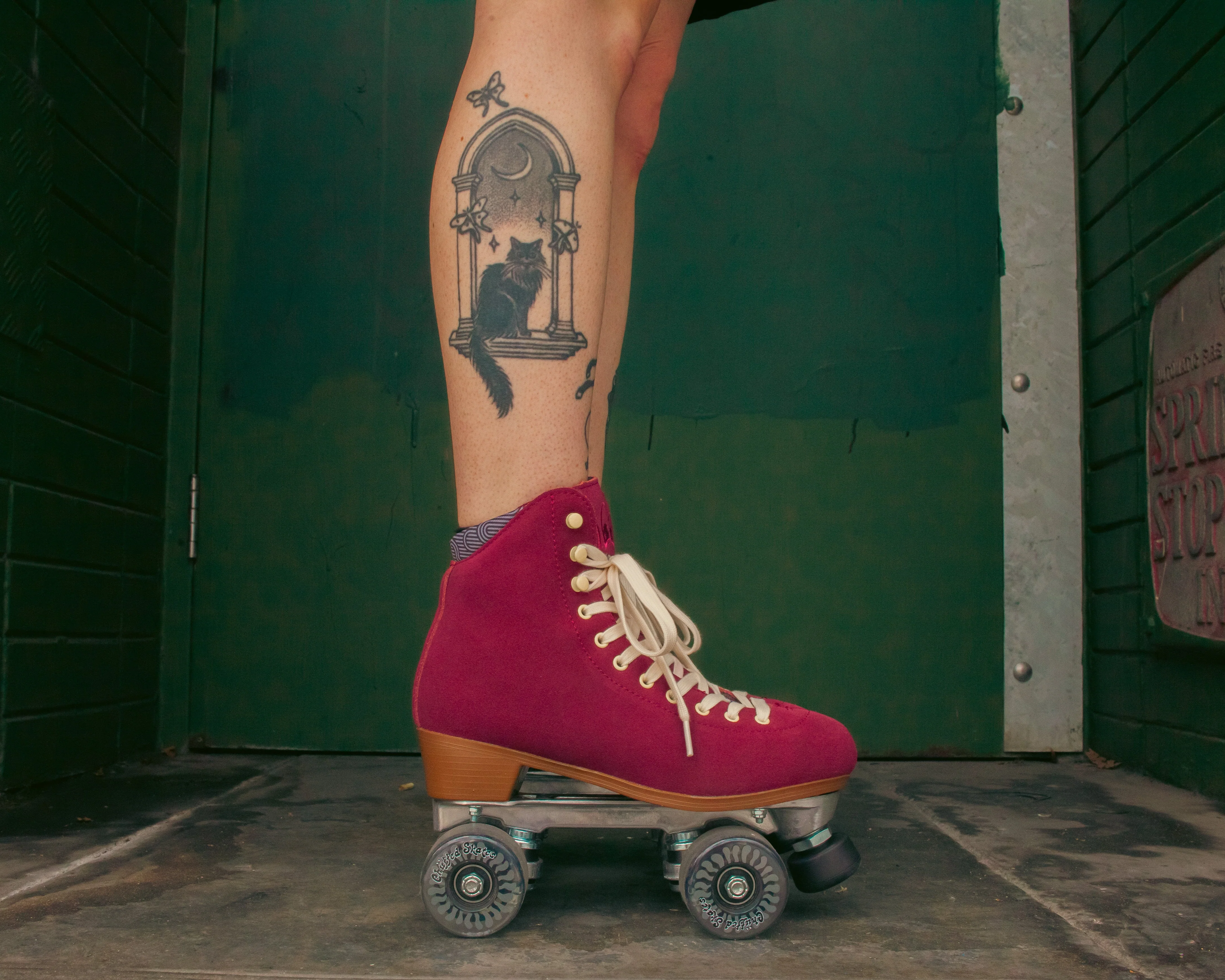 WANDERER Chuffed Skates - BURGUNDY - Image 3
