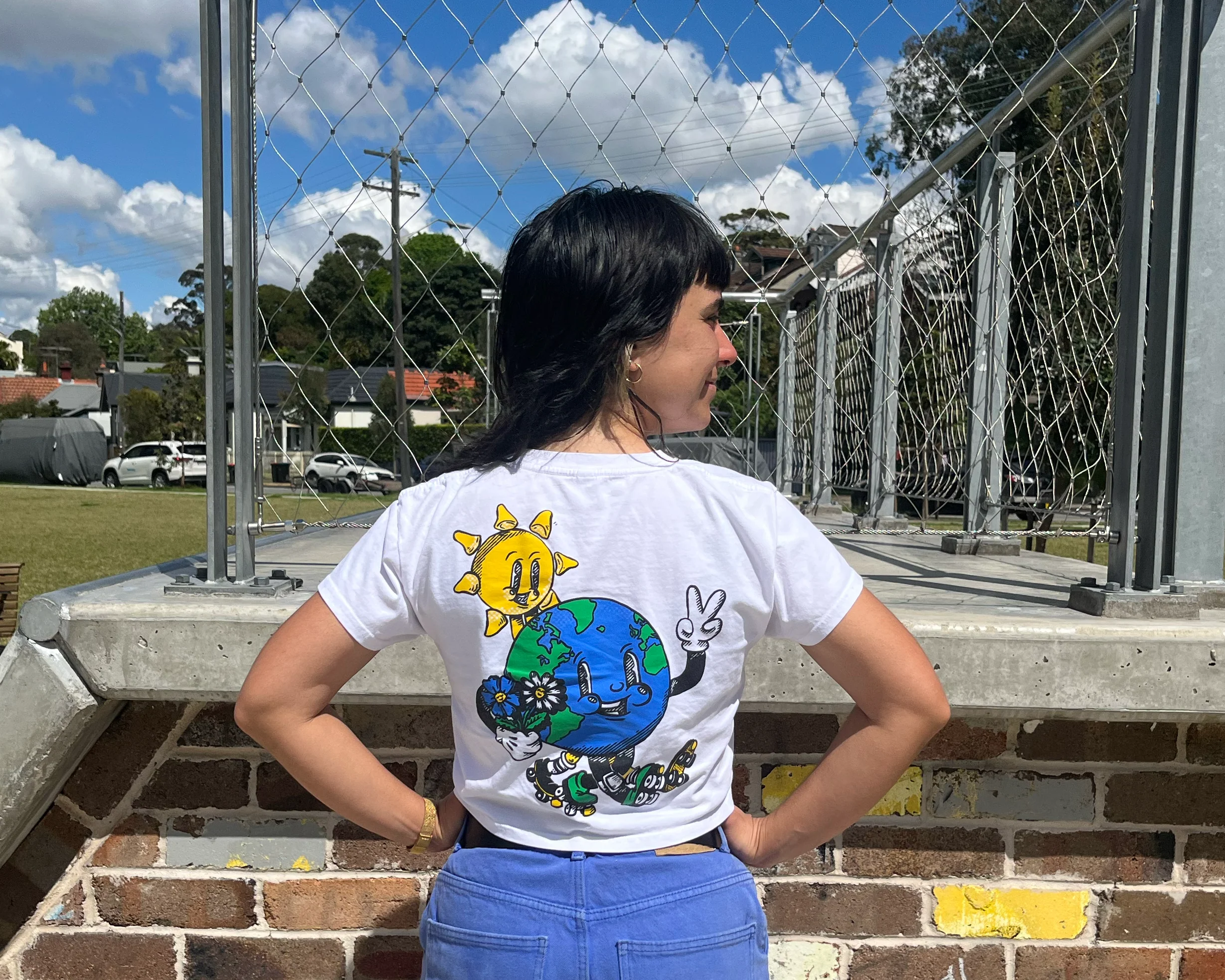 World Go Round CROP TEE - Image 3